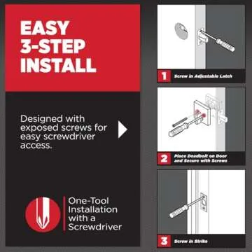 Kwikset Uptown Deadbolt Lock - Matte Black Security Lock