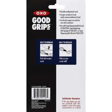 OXO Good Grips Soap Dispensing Dish Scrub Refill - Durable Sponge