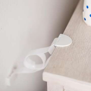 Qdos Zero-Screw Furniture Anti-Tip Kit - Easy Installation