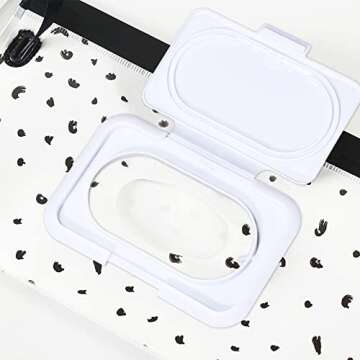 4 Pack Reusable Wipes Pouch Portable Wipes Dispenser Refillable Wipes Container Lightweight Travel Wipes Case Baby Wipes Holder for Diaper Bag