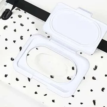 4 Pack Reusable Wipes Pouch Portable Wipes Dispenser Refillable Wipes Container Lightweight Travel Wipes Case Baby Wipes Holder for Diaper Bag