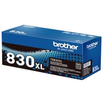 Brother TN830XL High Yield Black Toner - Prints 3000 Pages