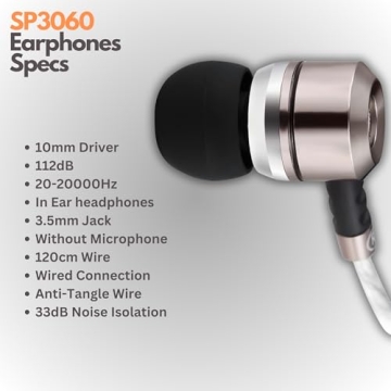 Sephia SP3060 Wired Headphones with HD Bass Audio
