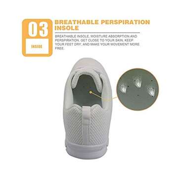 Jeiento Jamaica Flag Print Running Shoes for Women Lightweight Walking Shoes Comfortable Slip-on Sneakers for Running, Tennis, Gym, Casual Workout US 9