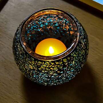 Natural Beeswax Tea Candles for Home Decoration - 20 Pack