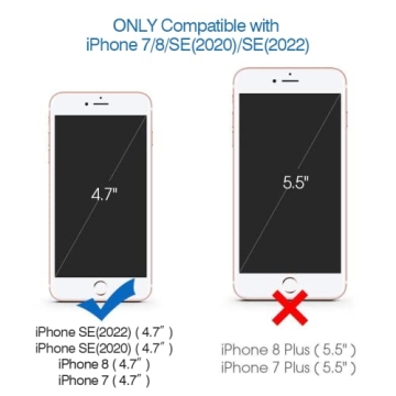 Miracase iPhone SE & 8 Case - Slim Silicone Protection