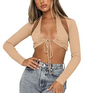 Stylish Susupeng Halter Crop Top for Fashionable Summer