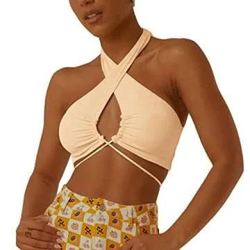 Stylish Susupeng Halter Crop Top for Fashionable Summer