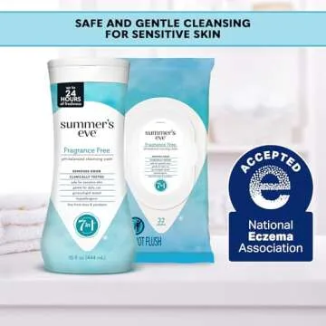 Summer's Eve Fragrance Free Gentle Daily All Over Feminine Body Wash, Removes Odor, Feminine Wash pH Balanced, 15 fl oz, 3 Pack