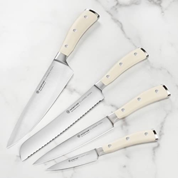 Wusthof Classic Ikon Creme 7 Piece Knife Set with Block