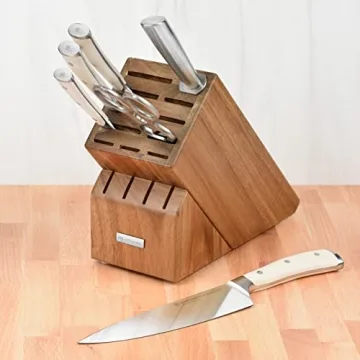 Wusthof Classic Ikon Creme 7 Piece Knife Set with Block
