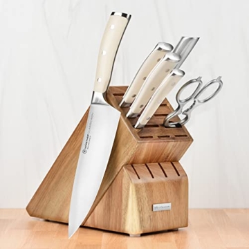 Wusthof Classic Ikon Creme 7 Piece Knife Set with Block
