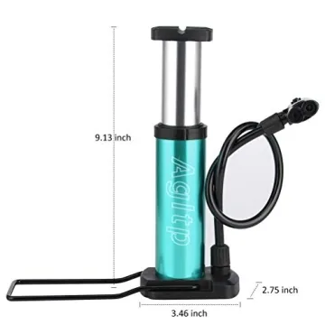 Agltp Mini Bike Floor Pump - Lightweight and Portable