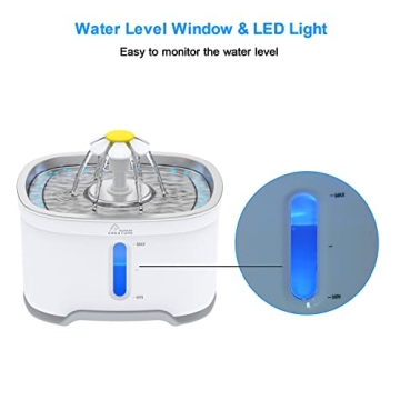 Stainless Steel Cat Water Fountain - 2.5L Automatic Fountain