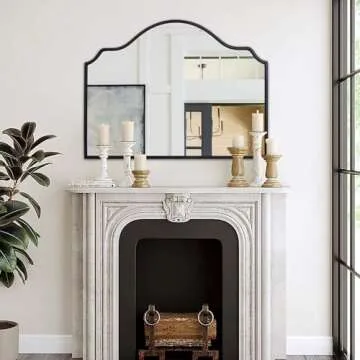 Chende Black Arched Mirror for Elegant Home Decor