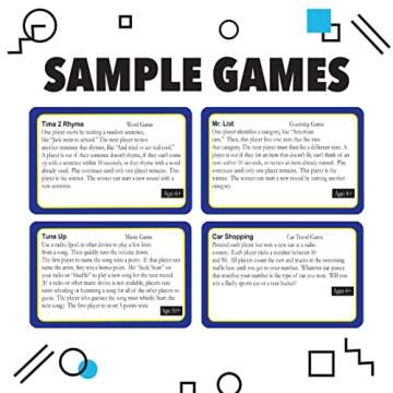 Games on the Go by Continuum Games - Portable Roadtrip Family Games to Challenge and Entertain for 2+ players , Blue
