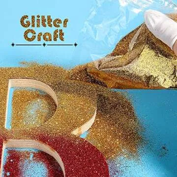 Gold Glitter, Glitter, YGDZ Christmas Glitter 150g/5.29OZ Extra Fine Glitter for Crafts, Craft Glitter for Resin Arts Crafts Tumbler Body, Festival Christmas Decor