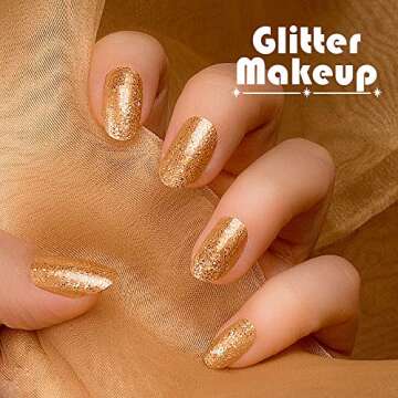 Gold Glitter, Glitter, YGDZ Christmas Glitter 150g/5.29OZ Extra Fine Glitter for Crafts, Craft Glitter for Resin Arts Crafts Tumbler Body, Festival Christmas Decor