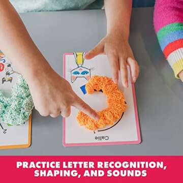 Educational Insights Pete the Cat Playfoam Shape & Learn Pete the Cat Groovin' Alphabet Set with 8 Playfoam Bricks, 13 Double-Sided Cards, Gift for Kids Ages 3+