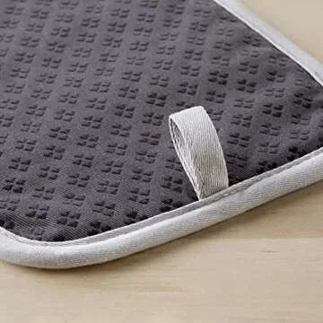 KitchenAid Asteroid Pot Holders | 2-Pack Set, Charcoal Grey