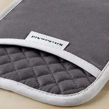 KitchenAid Asteroid Pot Holders | 2-Pack Set, Charcoal Grey