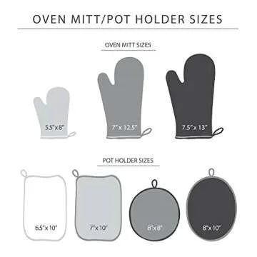 KitchenAid Asteroid Pot Holders | 2-Pack Set, Charcoal Grey