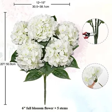 Large Silk Hydrangeas - Stunning Faux Flower Decor