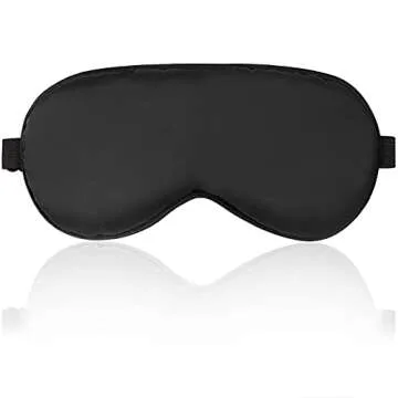 Inertop Comfort Sleep Mask, Deep Rest Light Blocking Eye Mask for Side Sleepers, Travel, Yoga, Lightweight, Soft and Contoured for Ultimate Rest (Black)