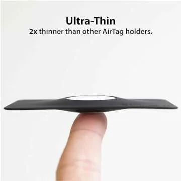 Elevation Lab TagVault™ AirTag Wallet Holder (2 Pack) - The Thinnest AirTag Wallet Card Insert | Flexible, Stays Hidden, Patent Pending