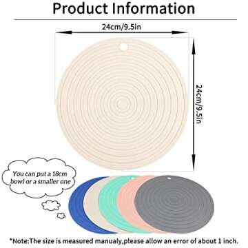 Ptlom Silicone Pet Food Mat for Dogs and Cats Placemat 2Pcs, Waterproof Non-Slip Feeding Bowl Mats P...