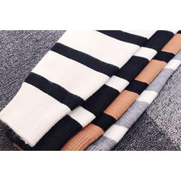 Cozy Striped Pullover Sweater for Women - Angashion