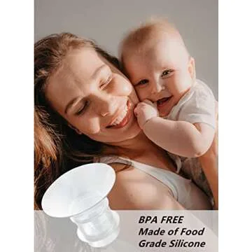 2PCS Flange Insert 19mm Compatible with Medela/Spectra/Willow/TSRETE/Momcozy S9/S12/S9Pro/S12Pro Breastpump 24mm Shields, Reduce 24mm Nipple Tunnel Down to Correct Size, Pump Parts Replace