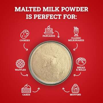 Hoosier Hill Farm Malted Milk Powder, 1.5LB (Pack of 1)