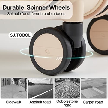 Hanke 24 Inch Hard Shell Travel Suitcase with Wheels