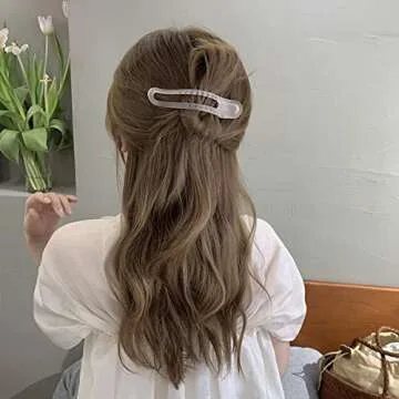 Aaiffey Alligator Hair Clips,5 Pcs Matte Premium Strong Shark Alligator Clips Non-Slip Professional Hair Styling Clips for Women Salon Hair Clips Suitable for Any Hairstyles