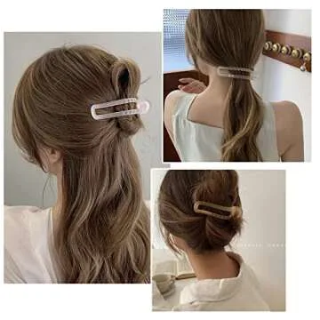 Aaiffey Alligator Hair Clips,5 Pcs Matte Premium Strong Shark Alligator Clips Non-Slip Professional Hair Styling Clips for Women Salon Hair Clips Suitable for Any Hairstyles