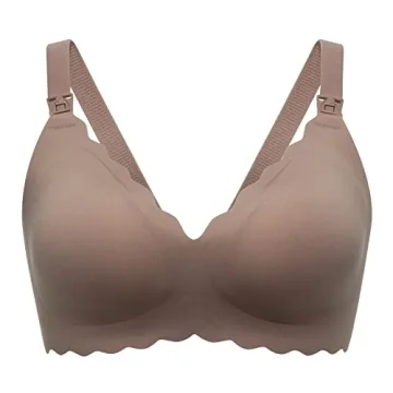 Momcozy Nursing Bras for Breastfeeding, Seamless Pregnancy Maternity Bra Wireless Classic Jelly Stri...