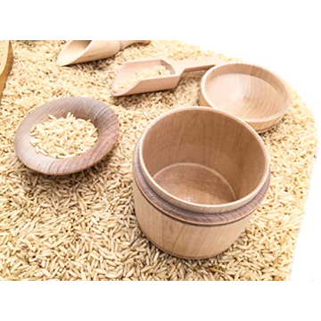 Montessori Wooden Scoops & Tongs for Toddlers Sensory Play