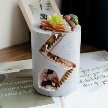Creative Flower Pots for Succulents Hedgehog Family