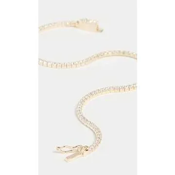 ADINA EDEN 14K Gold Plated Cubic Zirconia Tennis Bracelets For Women, Sterling Silver Gold Bracelets 6.75 Inch Bracelets