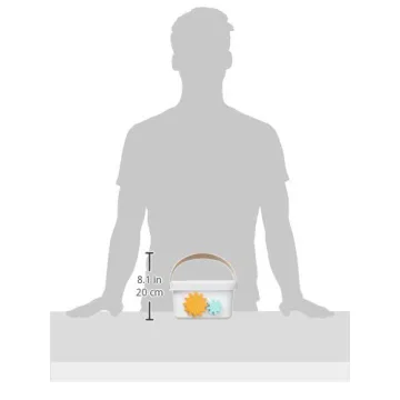 Amazon Basics Wooden Shape Sorter and Rainbow Stacker Classic Baby Toy Set-Sorting Play For Infants Age 12M+, Medium, Multicolor