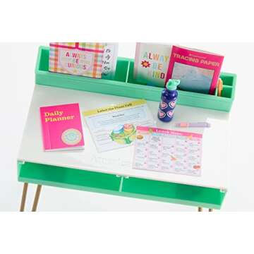 Write On! Doll Desk Playset with Laptop & Supplies