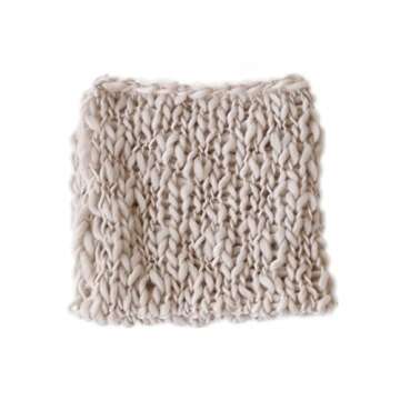 Coberllus Newborn Baby Photo Props Blanket Handmade Knitted Twist Wrap Posing Aid Backdrops for Boy ...
