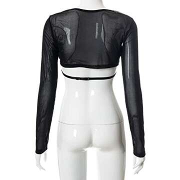 Remidoo Women's Cropped T Shirts Printed Short Sleeve Crop Top Tee 68-Black Small