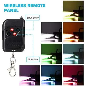 500W Portable Fog Machine with LED Remote Control for Events