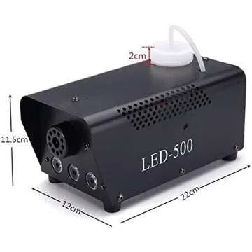 500W Portable Fog Machine with LED Remote Control for Events