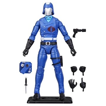 G.I. Joe Classified Series Retro Cardback Cobra Commander, Collectible 6 Inch Action Figure with 8 A...