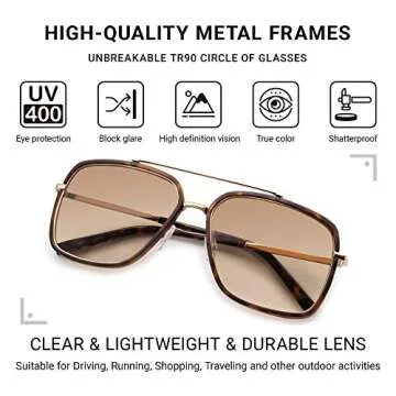 Stylish MAFEEDSS Retro Aviator Sunglasses for Everyone