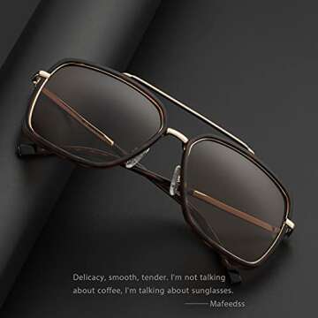 Stylish MAFEEDSS Retro Aviator Sunglasses for Everyone
