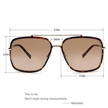 Stylish MAFEEDSS Retro Aviator Sunglasses for Everyone